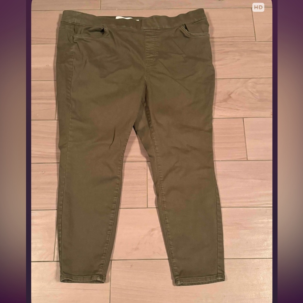 Sonoma Dark Olive Trousers 18W stretchy soft